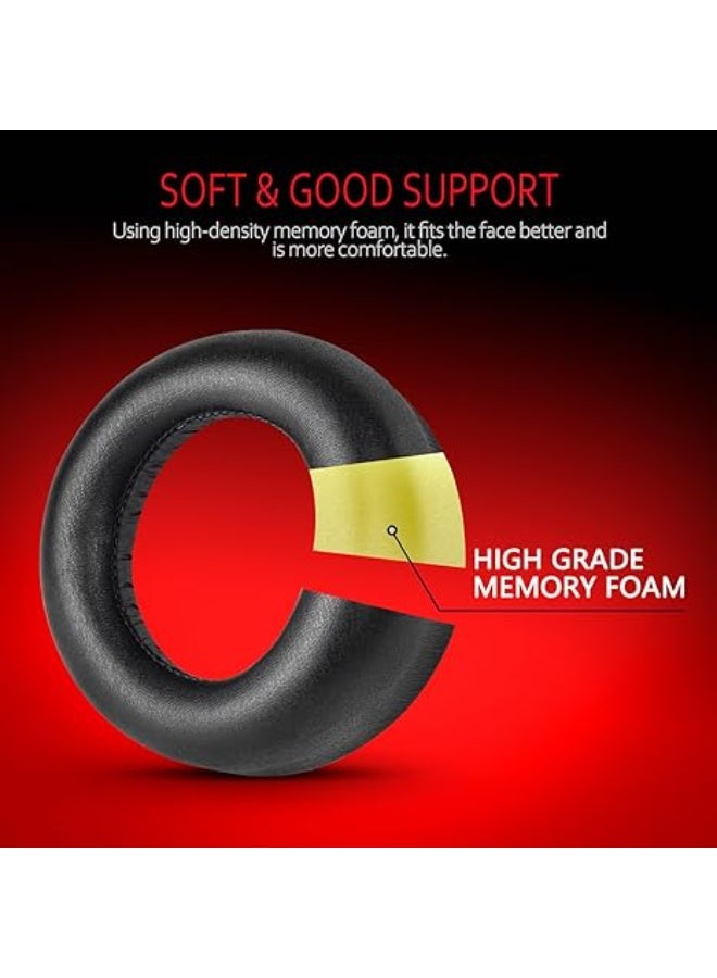 QIRG Replacement Ear Pads for Sony Playstation 5/PS5/Pulse 3D – Soft Memory Foam with Protein Leather Cushions Headset Earpads - Image 3
